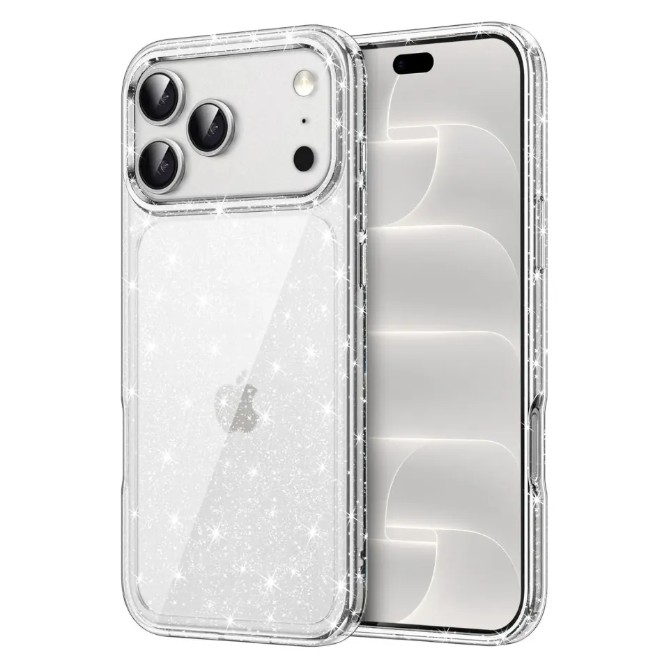 arktis Glitter iPhone 18 Pro Case transparent Glitzer