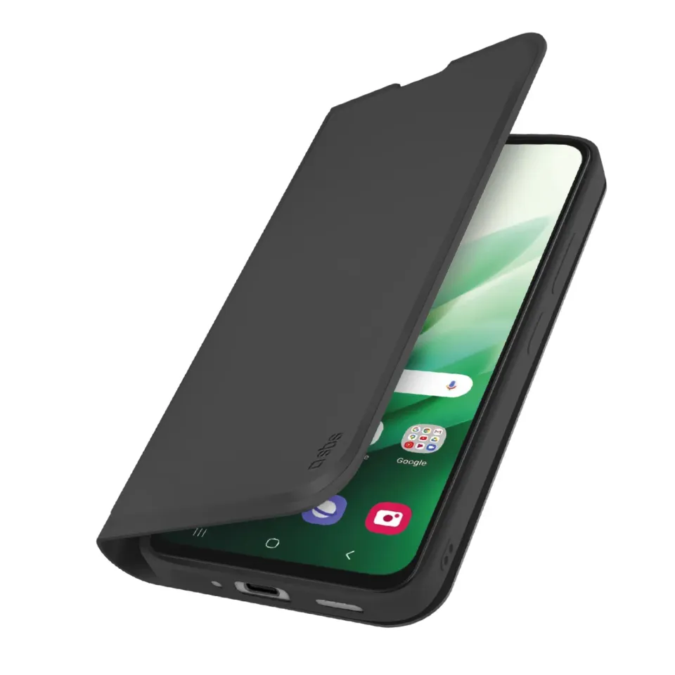 SBS Wallet Smooth Xiaomi Redmi 15 Klapphülle schwarz