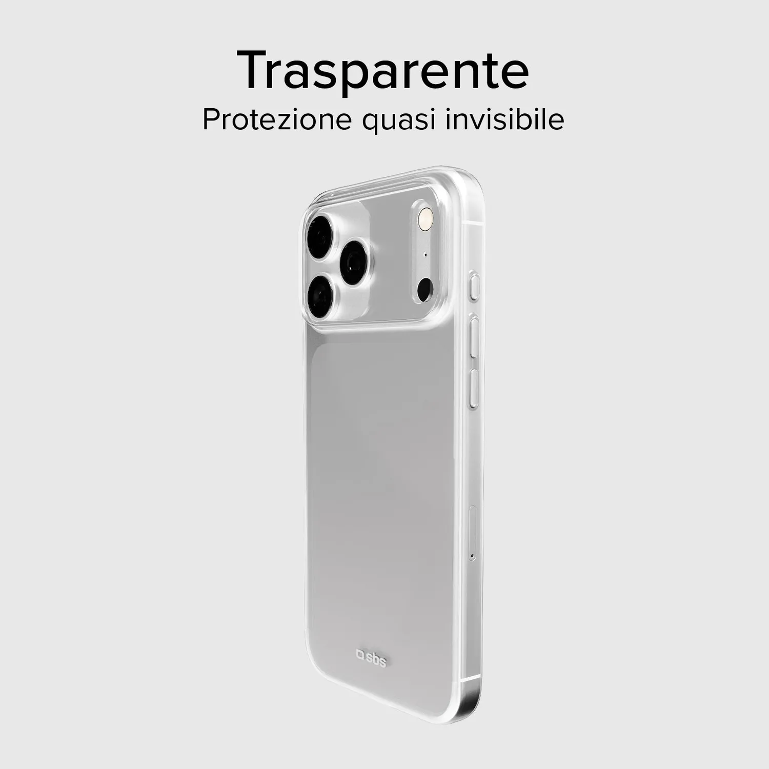 SBS Skinny iPhone 17 Pro Handyhülle transparent dünn