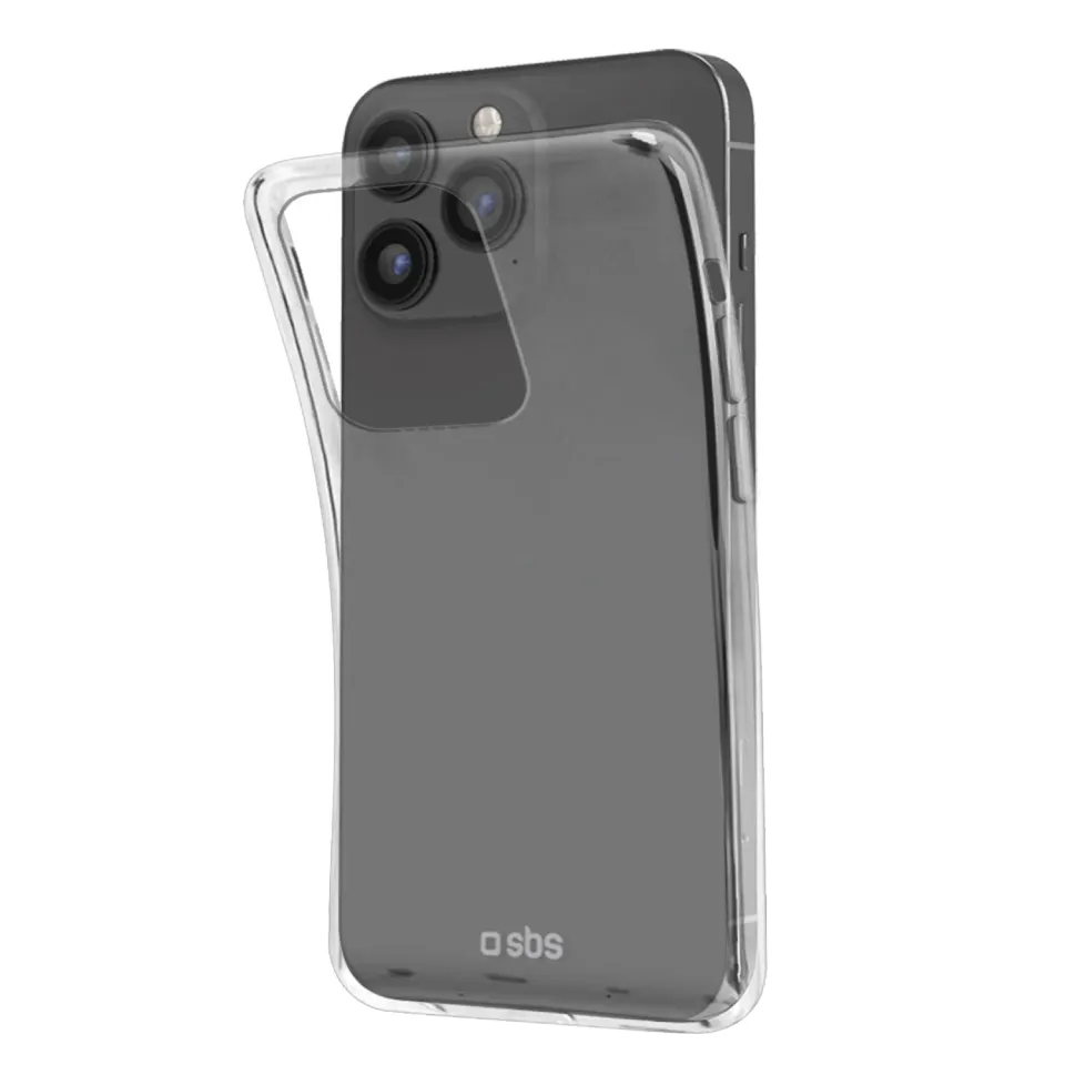 SBS Skinny iPhone 14 Pro Max Hülle transparent dünn