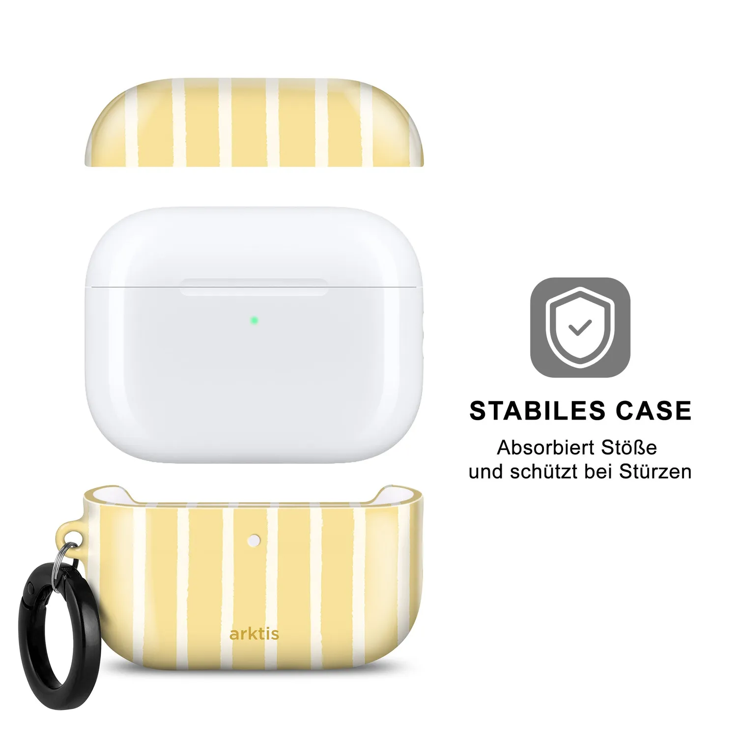 arktis AirPods Pro 3 Hülle Sunny Stripes Qi