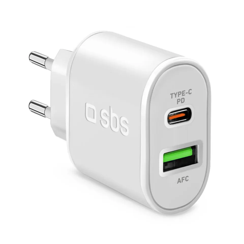 SBS 20W USB Ladegerät 2-Port PD Schnellladen