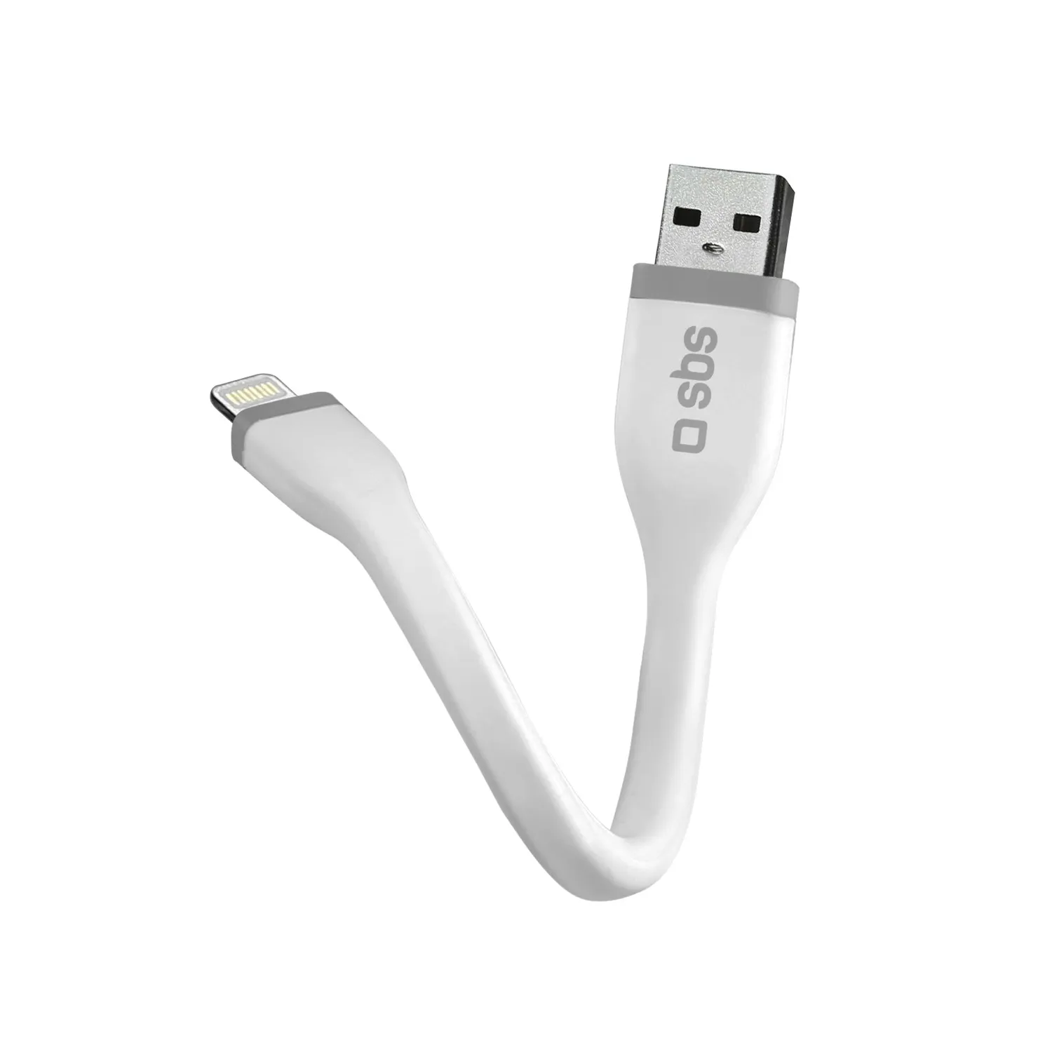 SBS Lightning Ladekabel 12 cm blau kurz MFi