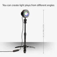 SBS LED Hintergrundlicht RGB mit Stativ 40cm