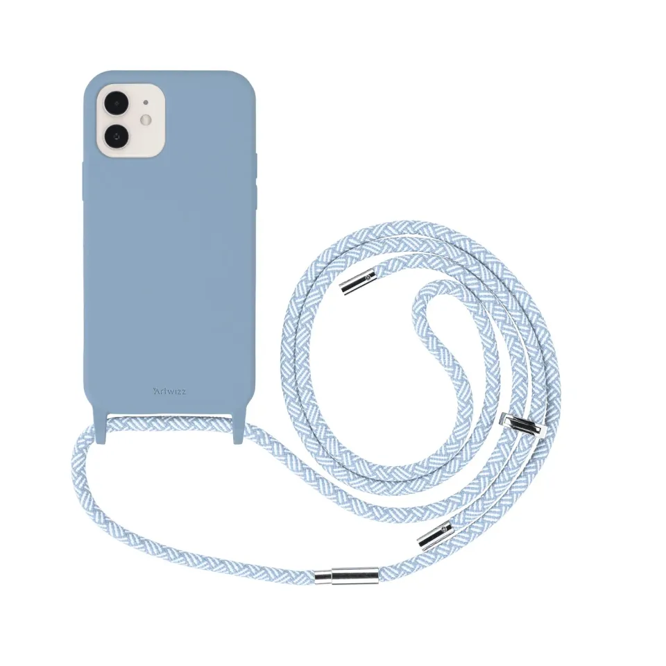 Artwizz HangOn Case Silicone iPhone 12 mini Handykette Blue