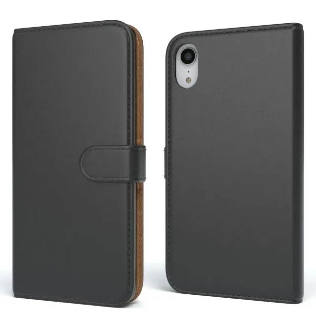 EAZY CASE iPhone XR Klapphülle Book Schwarz Kartenfach