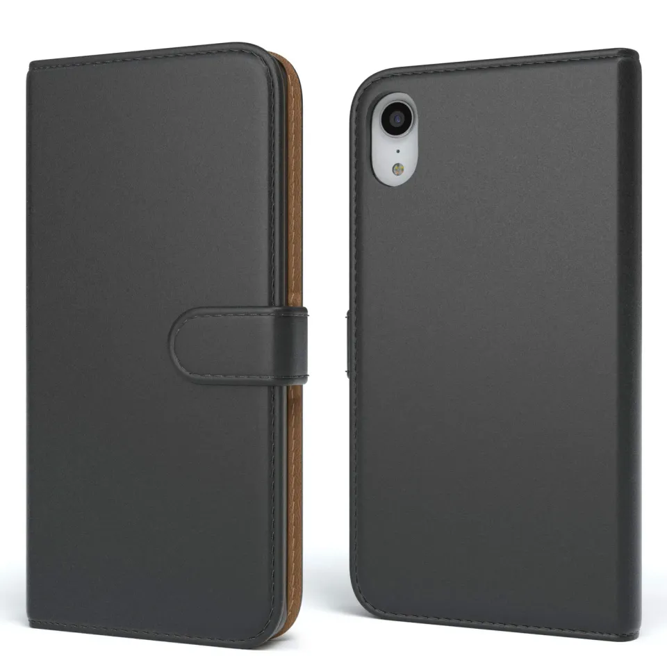EAZY CASE iPhone XR Klapphülle Book Schwarz Kartenfach