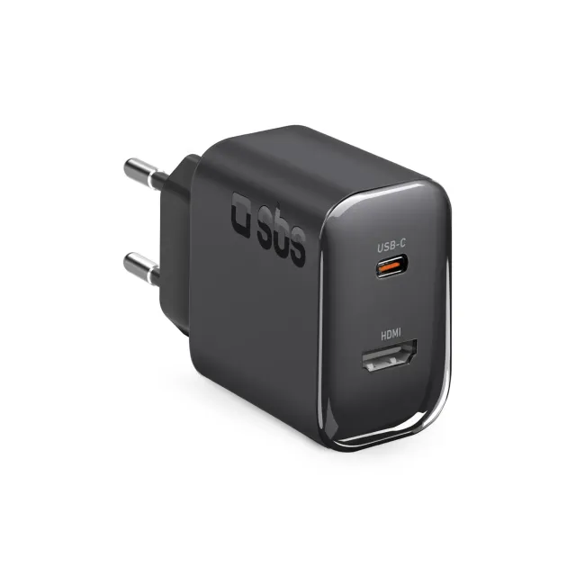 SBS 30W PD Ladegerät USB-C HDMI Mirroring