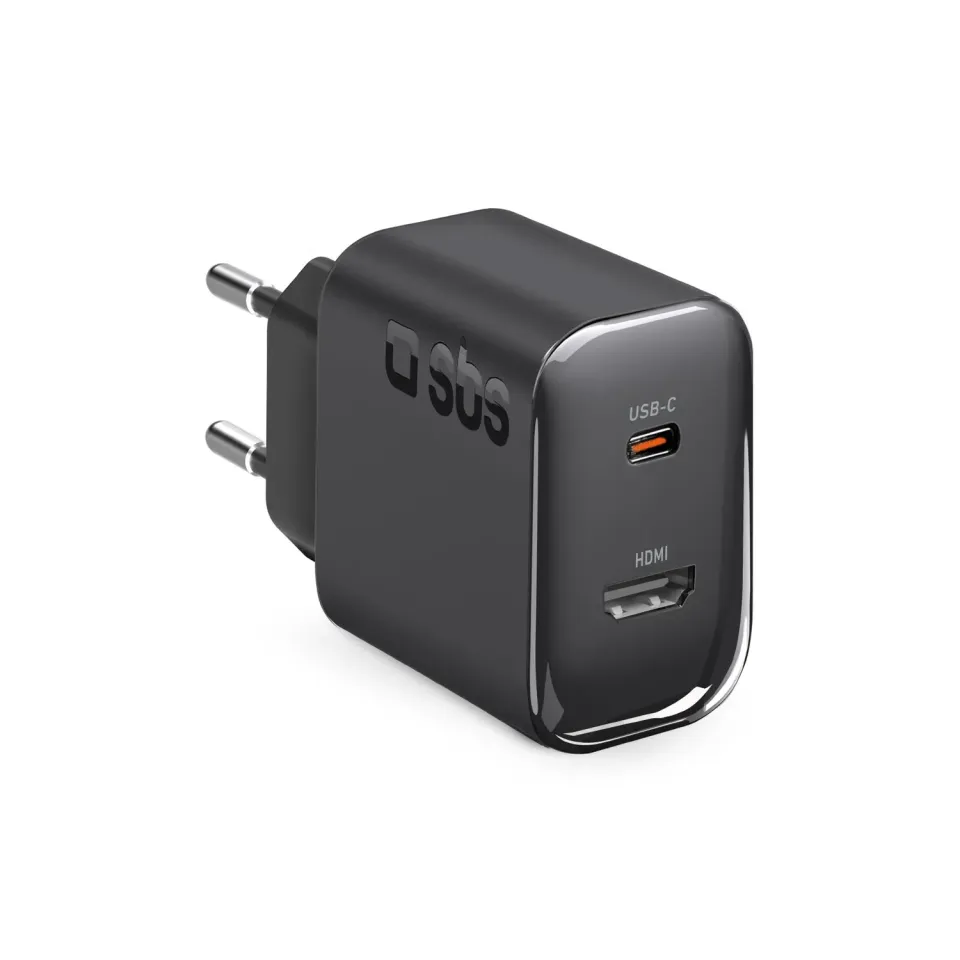 SBS 30W PD Ladegerät USB-C HDMI Mirroring