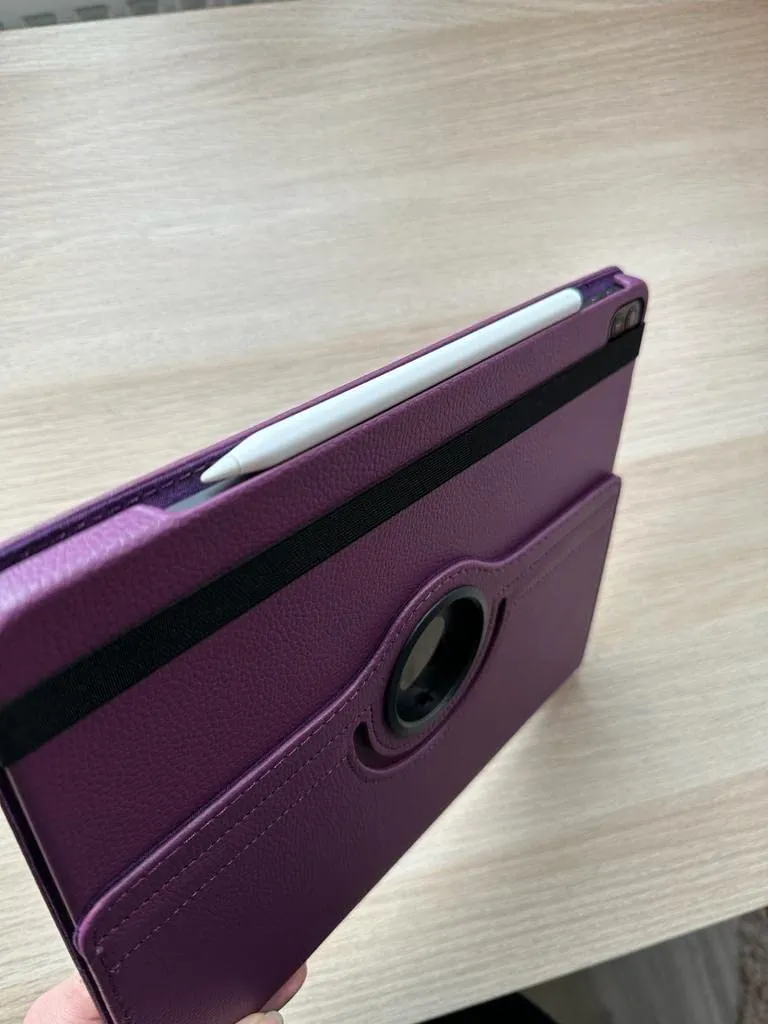 EAZY CASE iPad Pro 12,9 2020 4.Gen Tablethülle Schwarz 360° drehbar