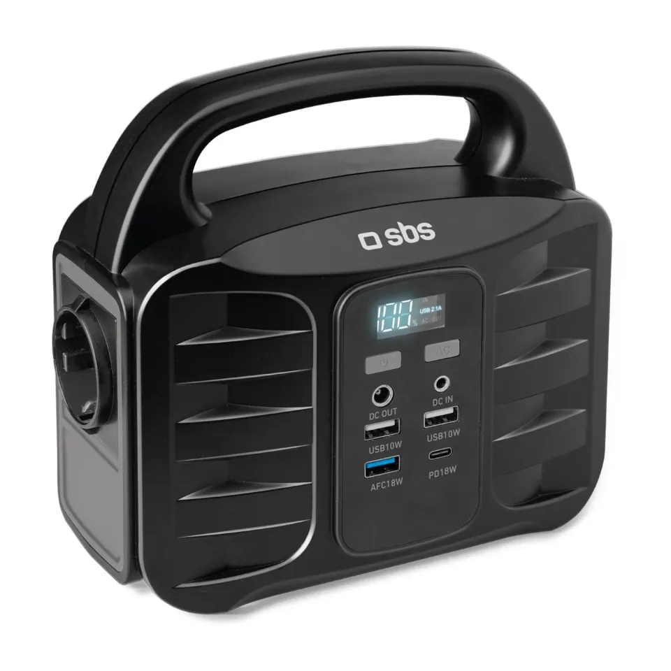 SBS Powerstation 150W tragbar 6 Ports für unterwegs