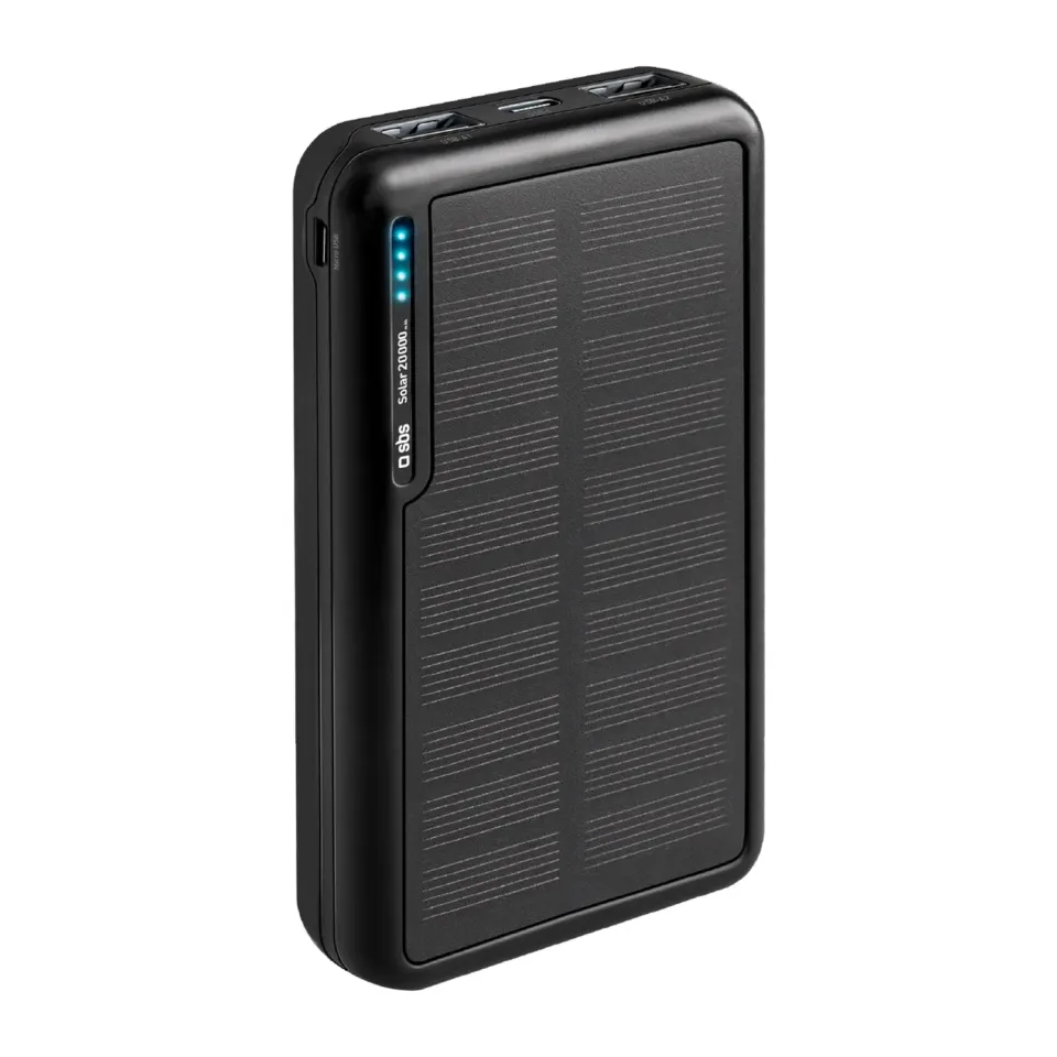 SBS Solar Powerbank 20000 mAh USB externer Akku