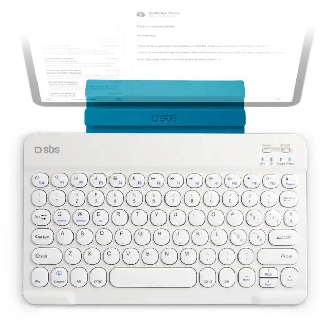SBS Wireless Tastatur Universal Funkkeyboard mit Stand