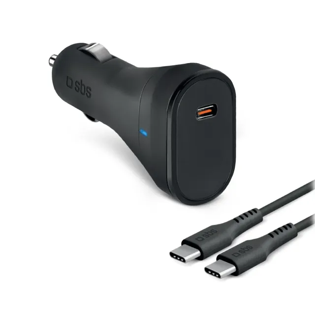 SBS 65W PD Autoladegerät Kit USB-C Kabel 2 m