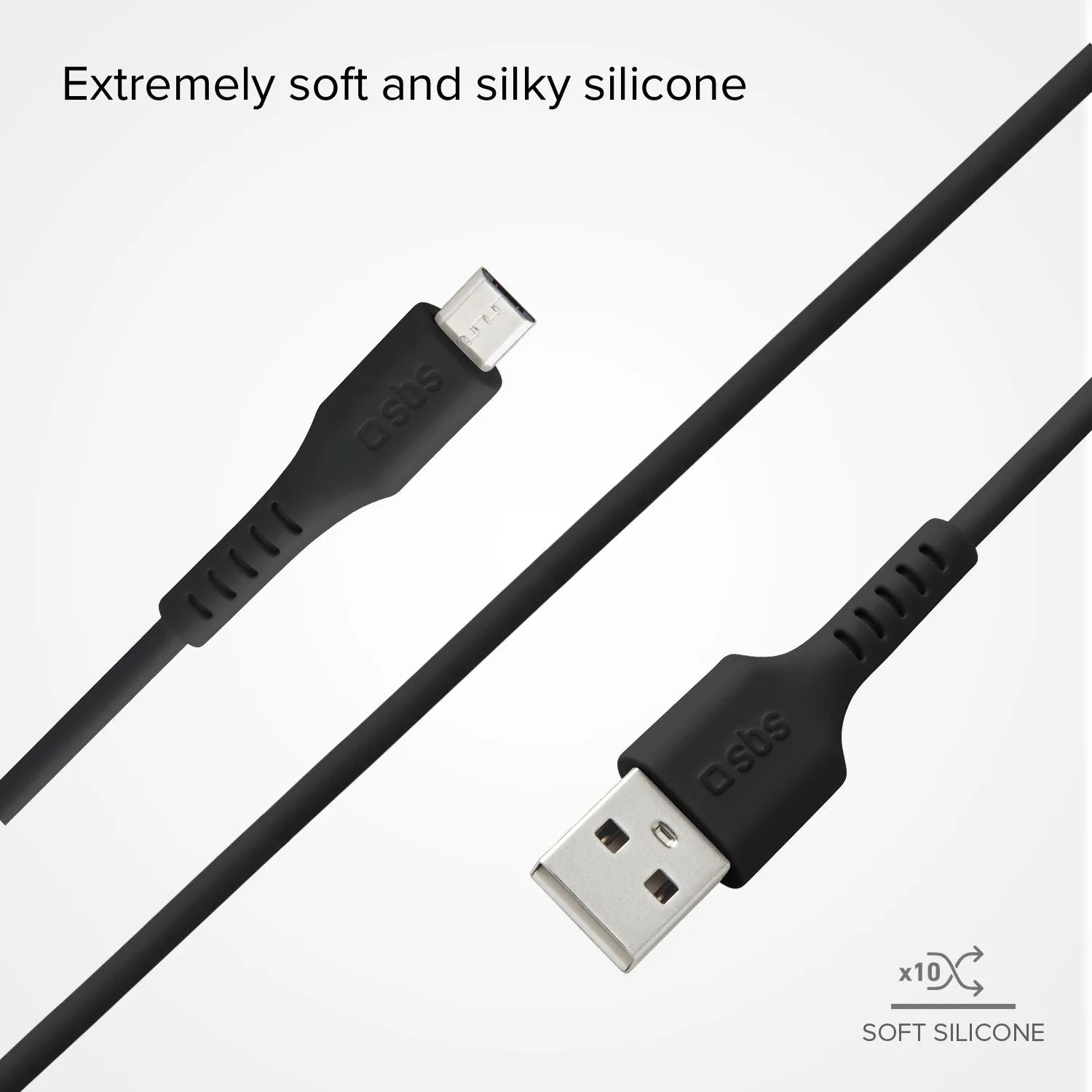 SBS USB 2.0 auf Micro-USB Ladekabel 1 m Datenkabel