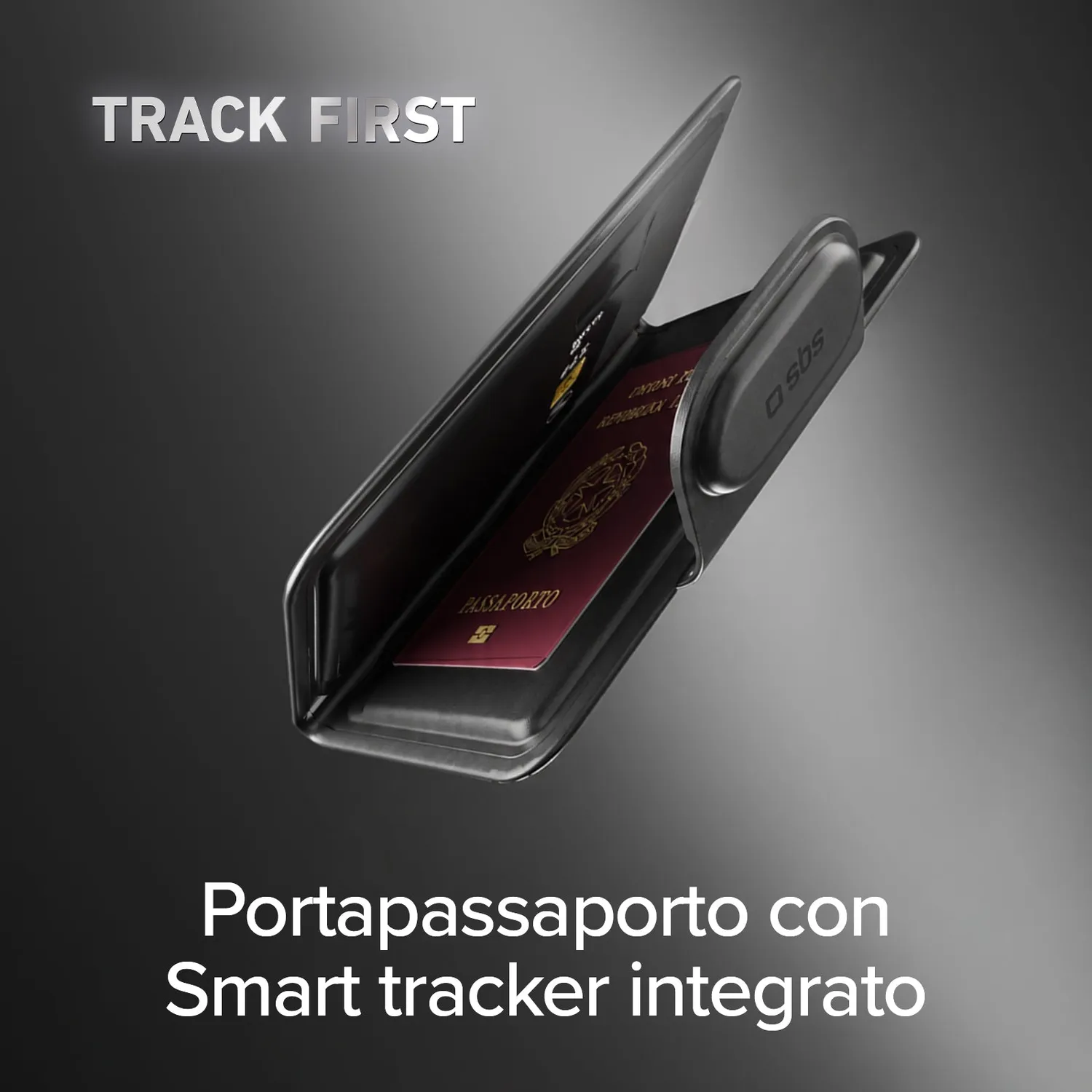 SBS Track My Passport Passhülle mit Tracker Find My