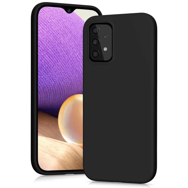 YATWIN Galaxy A32 5G Hülle Silikon schwarz dünn