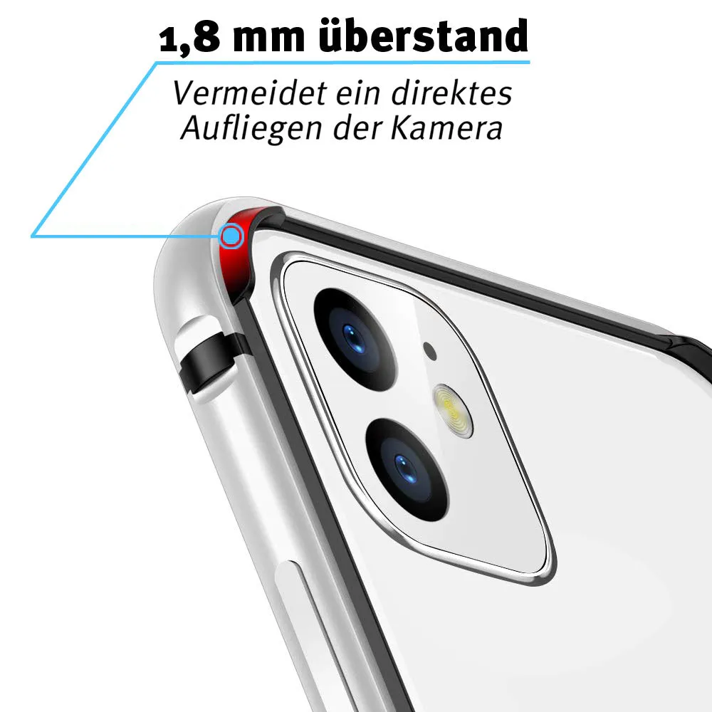arktis AirZERO Alu Bumper iPhone 14 Hülle Silber