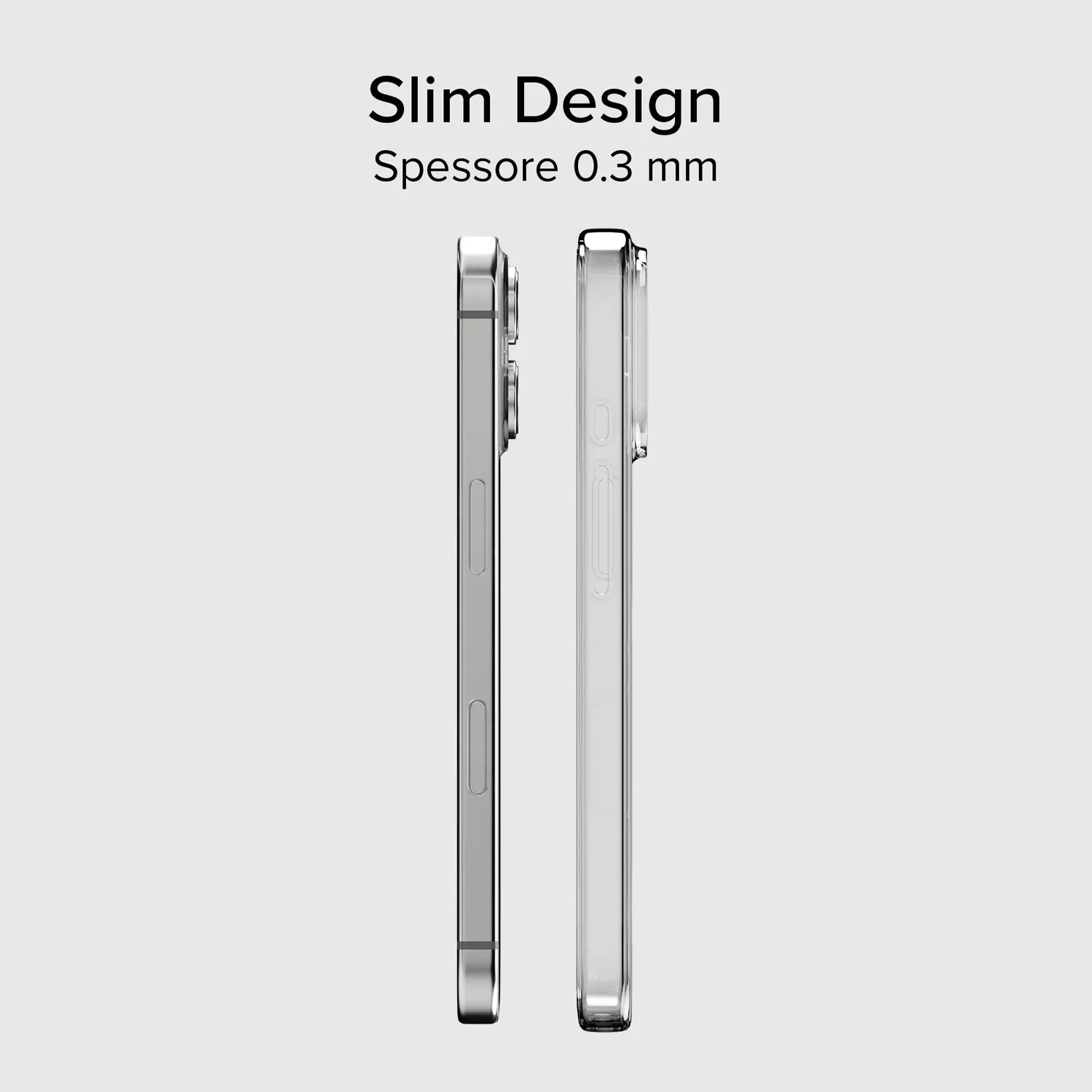 SBS Skinny iPhone 17 Handyhülle Transparent flexibel