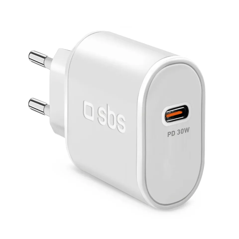 SBS Power Delivery Ladegerät 30W USB-C weiß