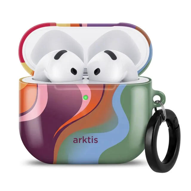 arktis AirPods 4 Happy Life Case Schutzhülle Qi