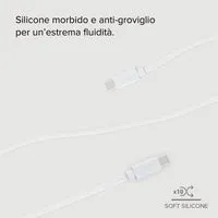 SBS Polo USB-C Kabel 1,5m weiß Silikon