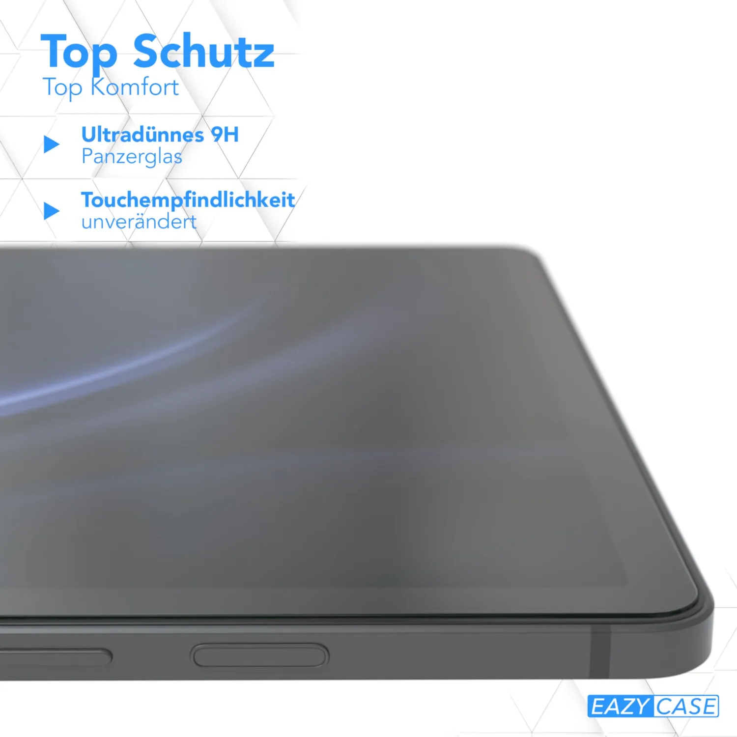 EAZY CASE Galaxy Tab S9 FE Plus Panzerglas 9H Transparent