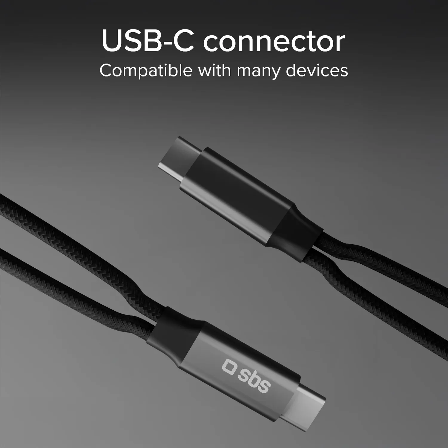 SBS USB-C Splitter Audio + 60W Laden 13 cm