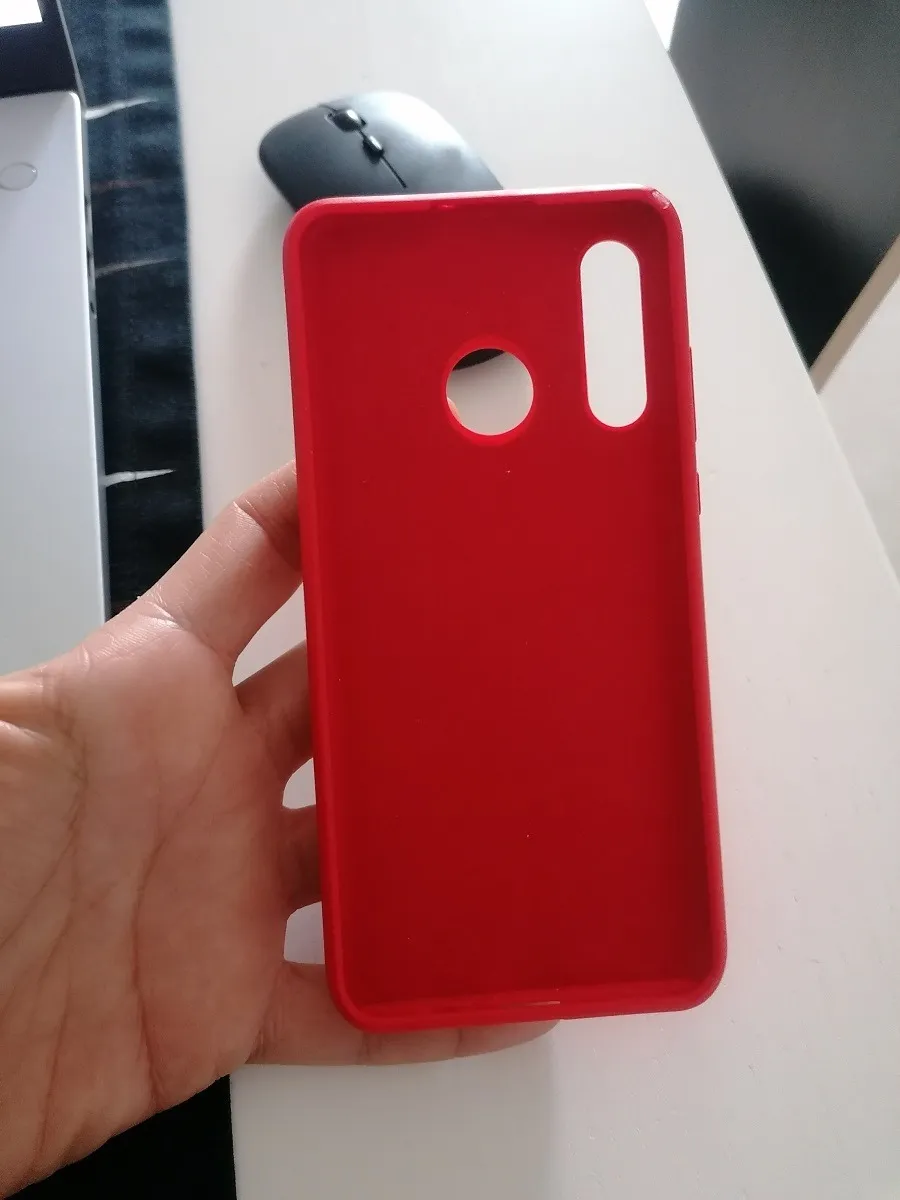 YATWIN Huawei P30 Lite Silikonhülle Rot ultradünn
