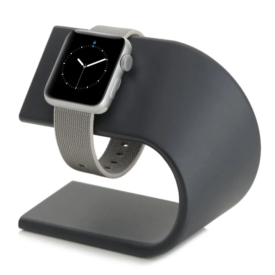 arktisband Aluminium Apple Watch Ständer schwarz