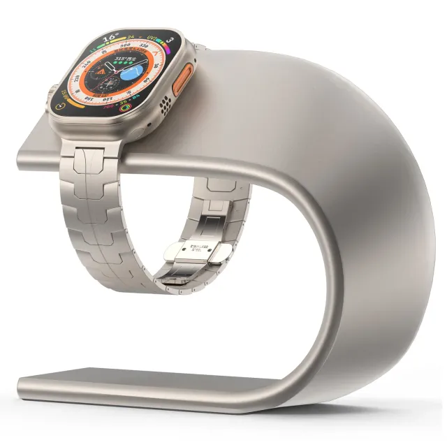 arktisband Aluminium Apple Watch Ultra Ständer Titanfarben