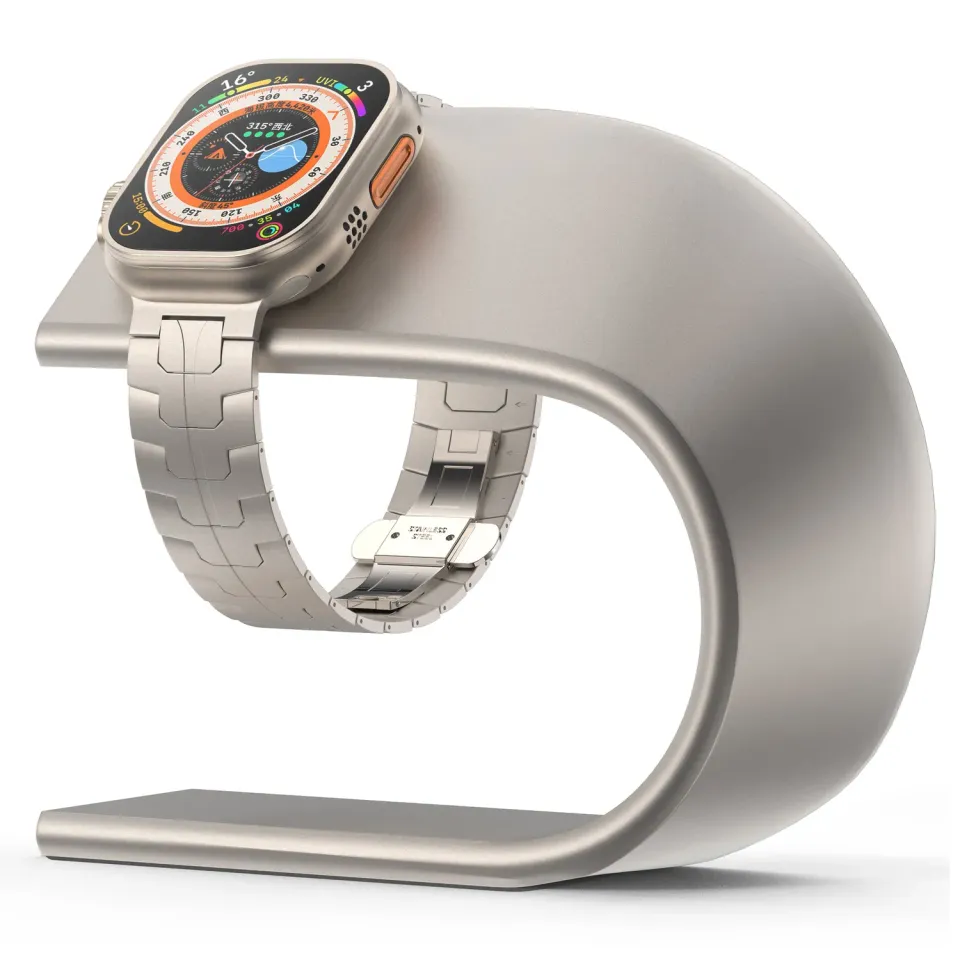 arktisband Aluminium Apple Watch Ultra Ständer Titanfarben