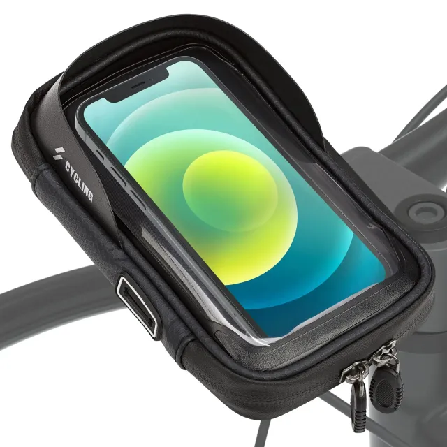 EAZY CASE Fahrrad Lenkertasche wasserfest Touchscreen 6,4 Zoll