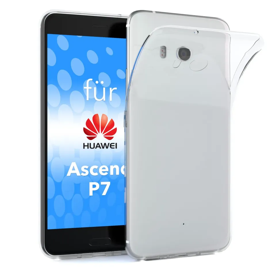 EAZY CASE Huawei Ascend P7 Handyhülle Silikon Clear Transparent