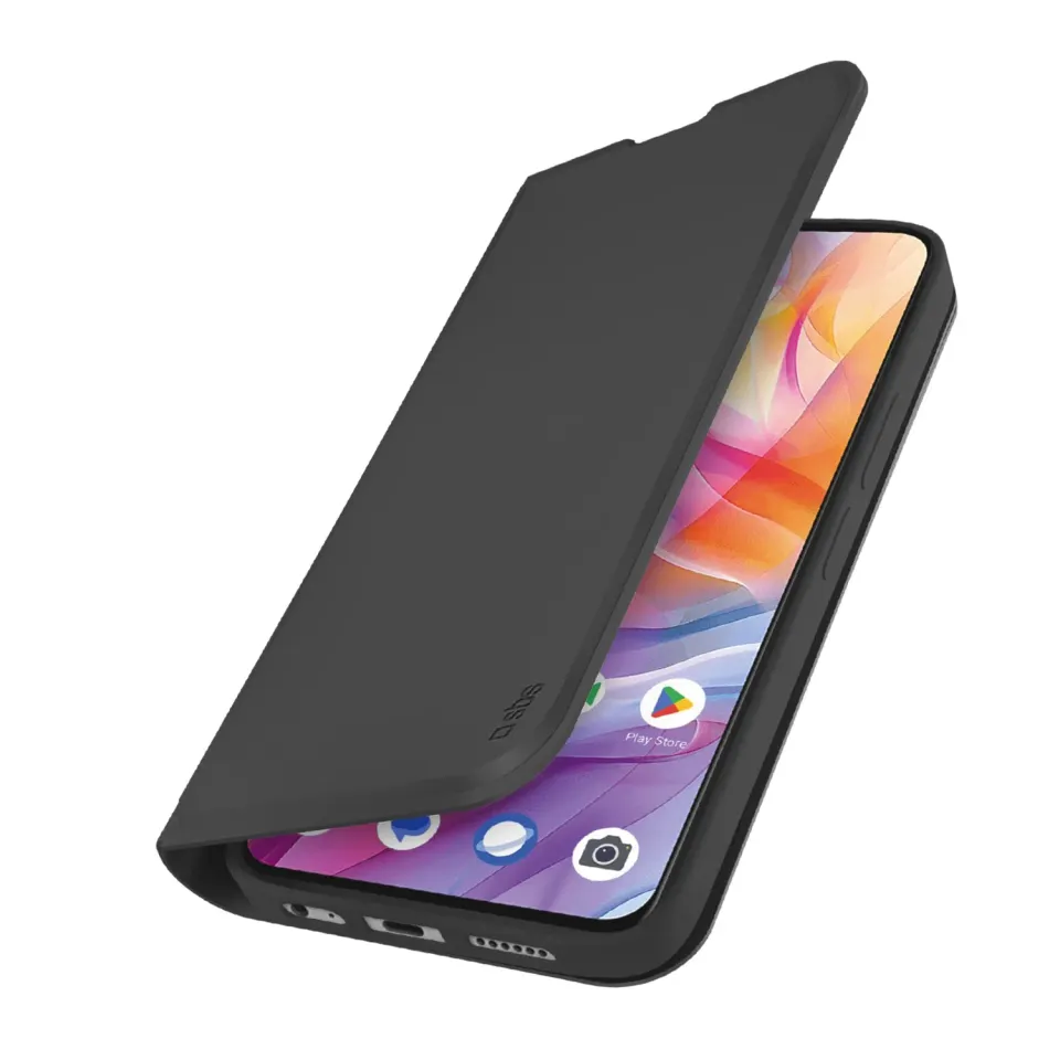 SBS Wallet Smooth Hülle ZTE Blade V70 Vita schwarz Stand