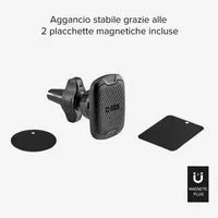 SBS Magnet Autohalterung für Lüftung Handyhalter schwarz