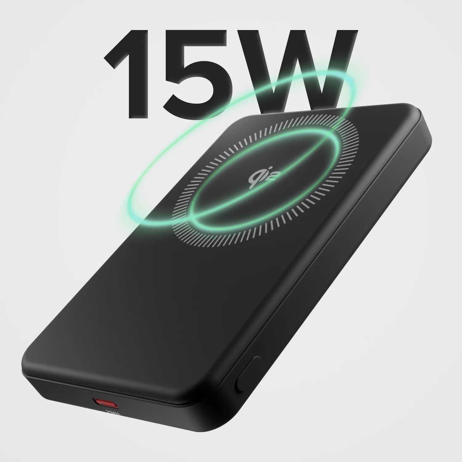 SBS Mag Powerbank Qi2 5000mAh magnetisch 15W schwarz