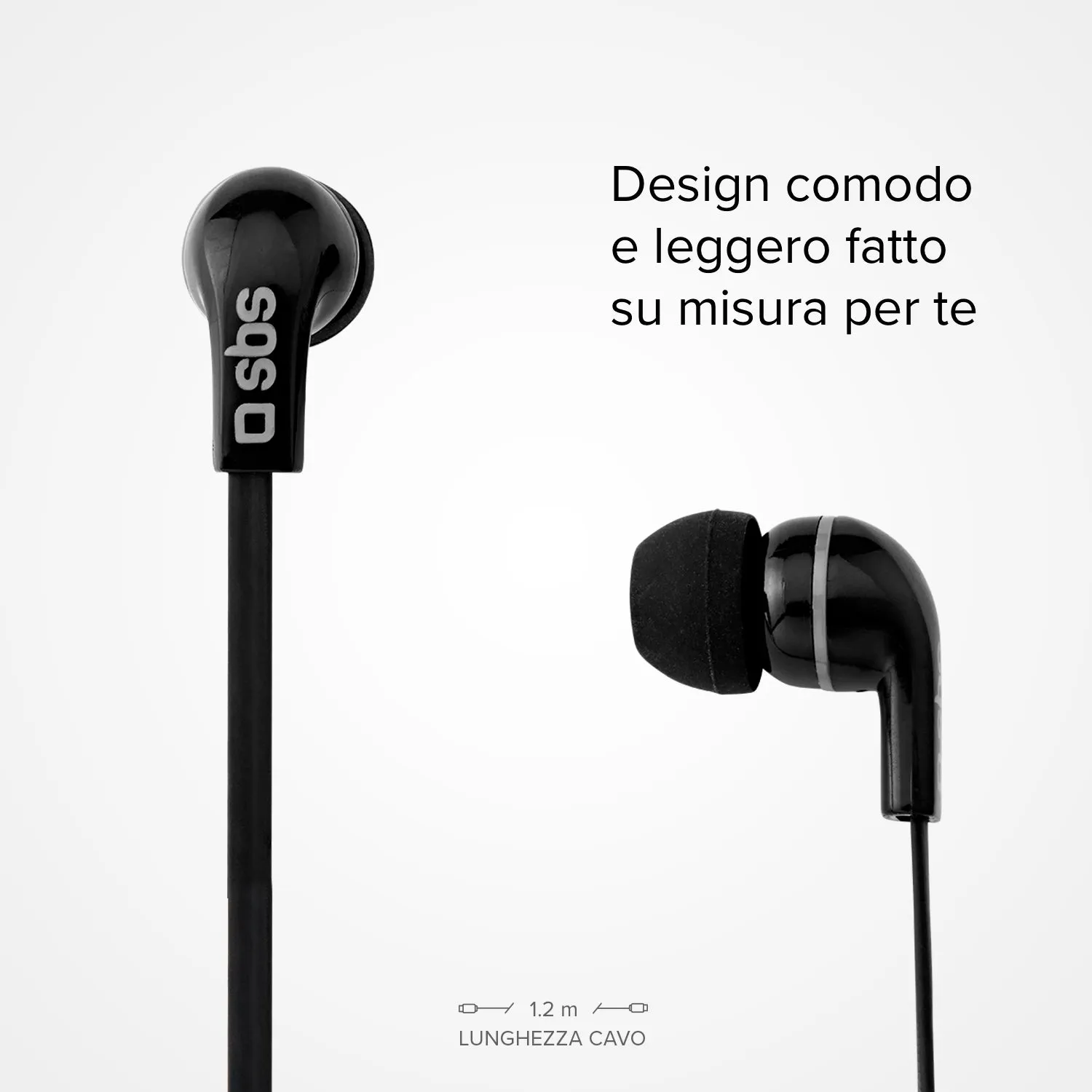 SBS Studio Mix 30 In-Ear Kopfhörer Schwarz Kabel 3,5mm