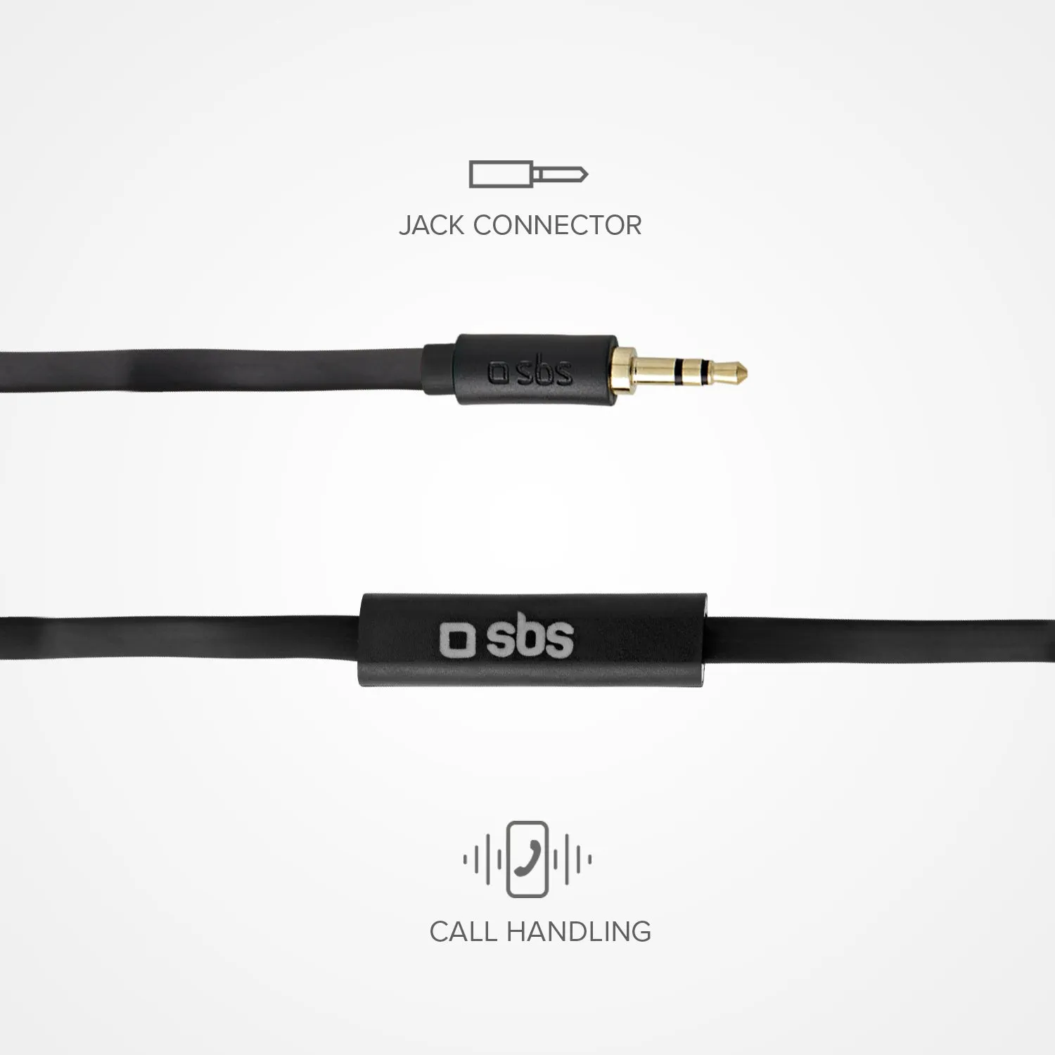 SBS Studio Mix 30 In-Ear Kopfhörer Schwarz Kabel 3,5mm