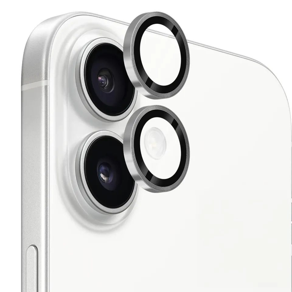arktis iPhone 16 Plus Lens Protector Kameraschutz Weiß