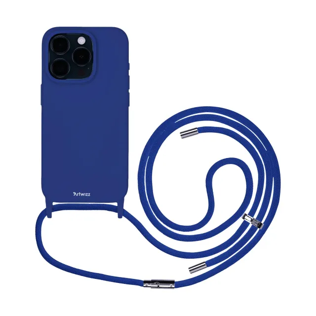 Artwizz HangOn Case Silicone +CHARGE iPhone 15 Pro Handyhülle mit Kette