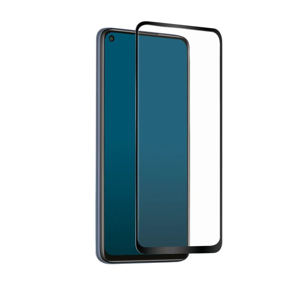 SBS Full Cover Redmi Note 9 Panzerglas Schwarz kratzfest