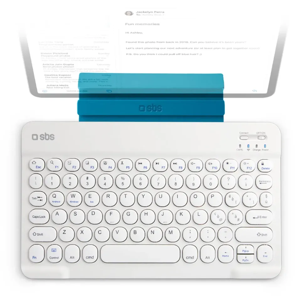 SBS Universelle Kabellose Tastatur mit Ständer 10 m