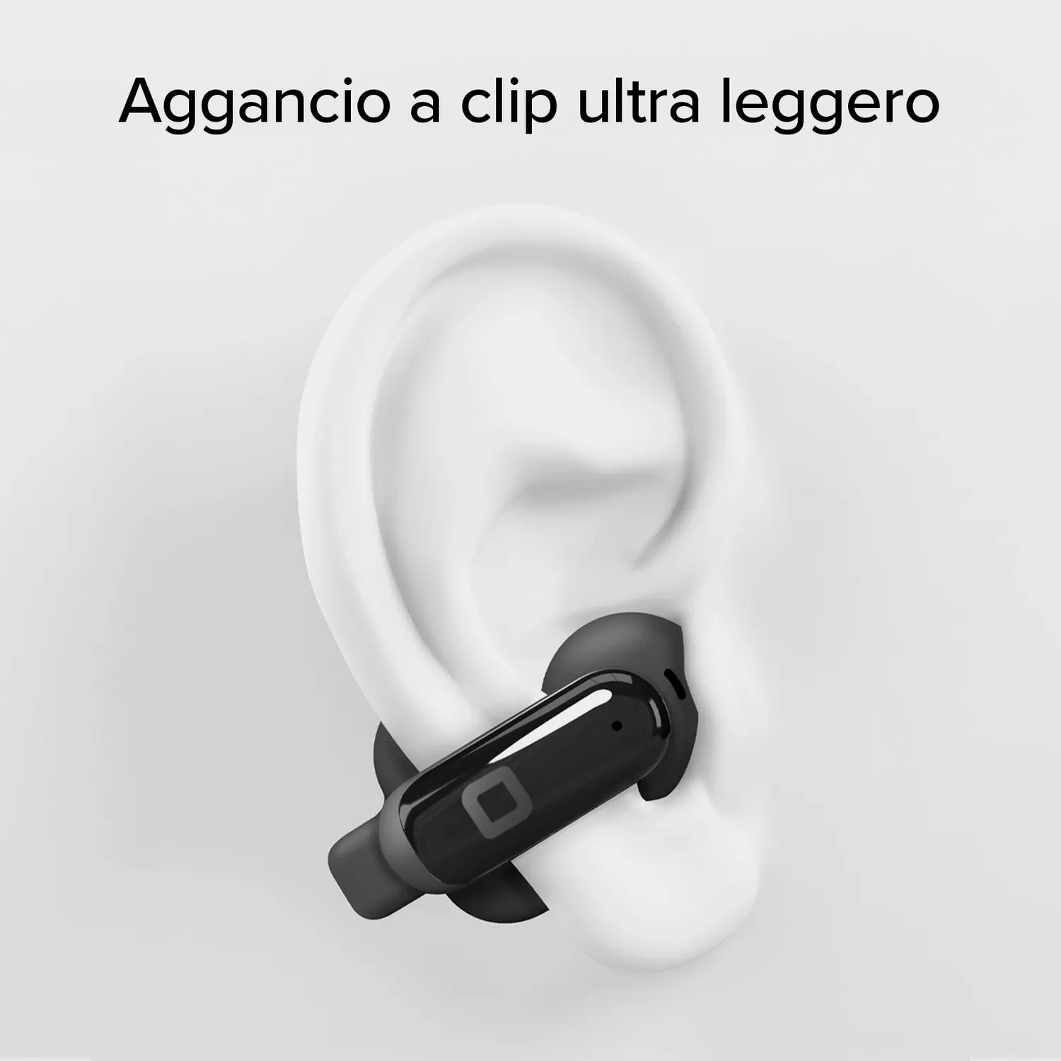 SBS OWS Clip Bluetooth Kopfhörer Touch Open-Ear Schwarz