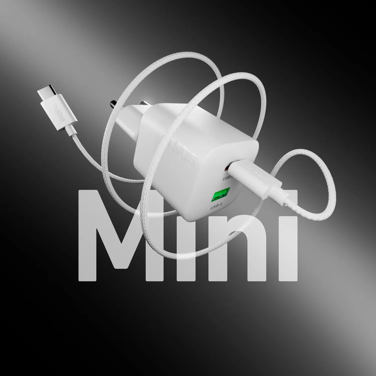 SBS 30W GaN Ladegerät Set USB-C Kabel 1,5m