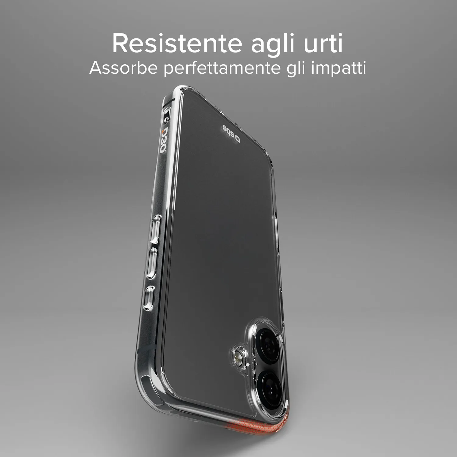 SBS D3O Handyhülle iPhone 16 transparent stoßfest
