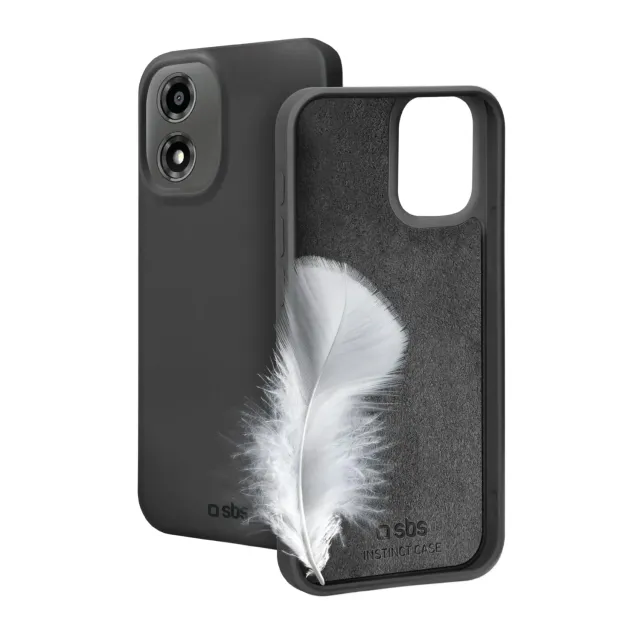 SBS Instinct Moto E14/G04/G04S/G24 Hülle Schwarz TPU
