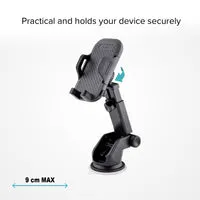SBS Teleskop Handyhalterung Auto Saugnapf 360° schwarz