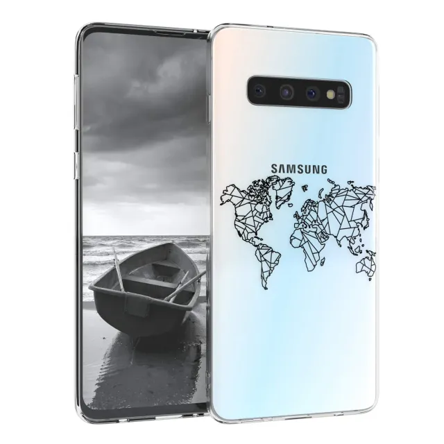 EAZY CASE Galaxy S10 Handyhülle IMD Karte Schwarz ultradünn