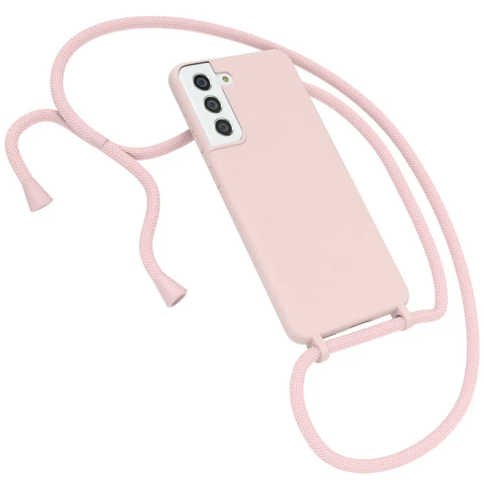 EAZY CASE Galaxy S21 FE Handykette Alt Rosa Silikon